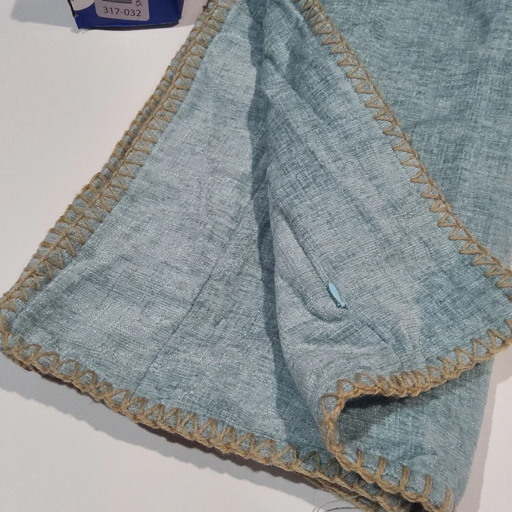 Pillow Covers 18x18 Inch Aqua‎ Blue Farmhouse Decorative Pack Of 2